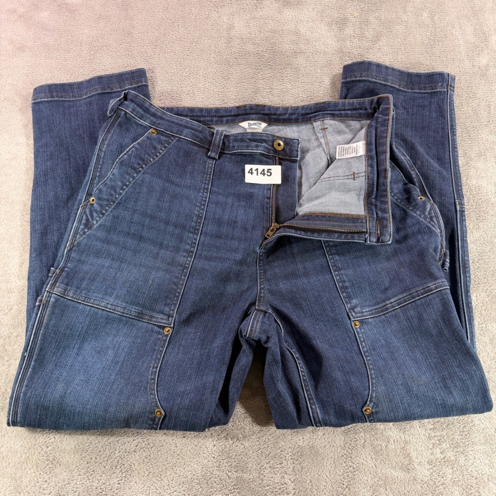 Duluth Trading Co Jeans Women 18 Blue Daily Grind Double Front Work Pants